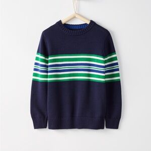 Hanna Andersson Striped Crewneck Sweater, Size 12 (150)